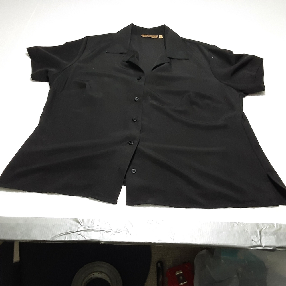 Notations Black Button Down Shirt - image 7